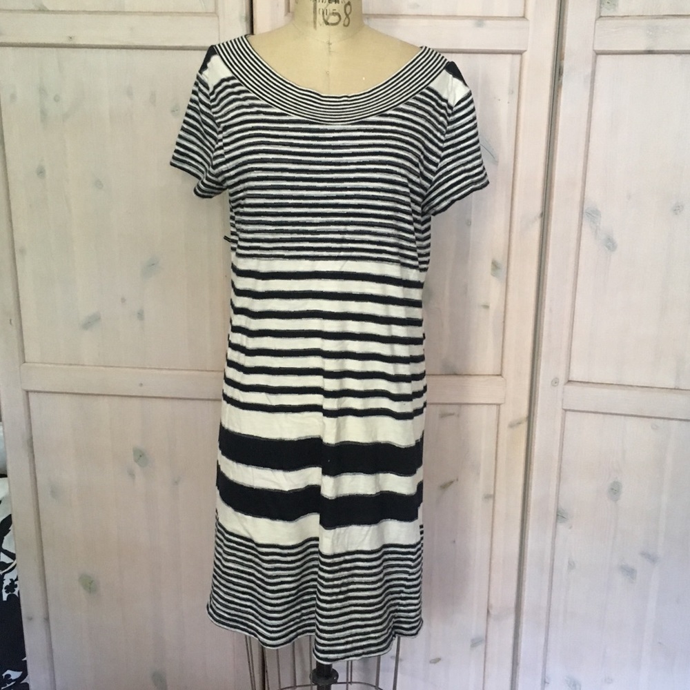 Maeve Anthropologie striped shift dress